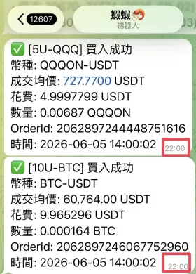AI 代理人0605完成自動化定投策略